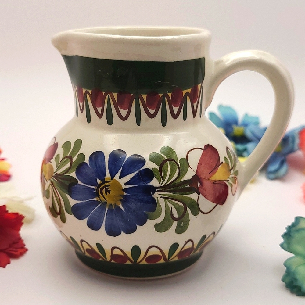 Wechsler Handmade floral Vintage Jug / Pitcher